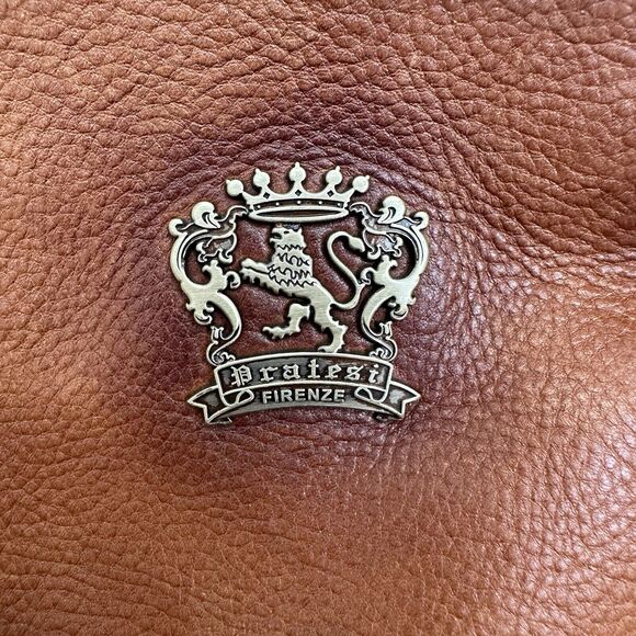 Bratesi Firenze Small Cognac Leather Crossbody Purse [Made in Italy] - Picture 2 of 10